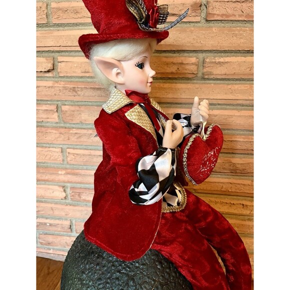 Large Cynthia Rowley Elf Fairy Shelf Sitter W/ Happy Valentines Day Heart Love - Picture 6 of 8